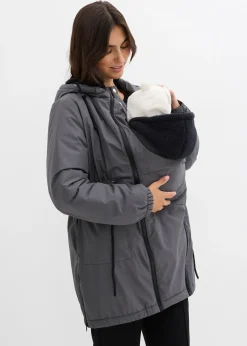 Parka de grossesse et de portage doublée sherpa