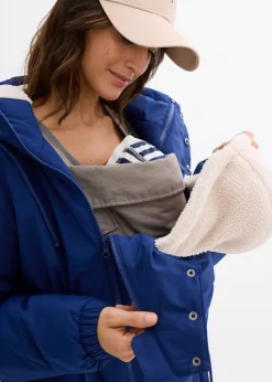 Parka de grossesse et de portage doublée sherpa