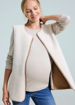 Parka de grossesse et de portage 6-en-1 avec gilet sans manches amovible