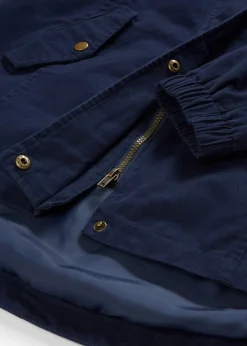 Parka de mi-saison en coton avec capuche imprimée