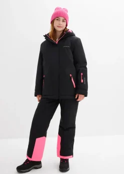 Parka de ski imperméable à détails sportifs
