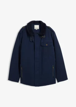 Parka d’hiver 100% coton avec doublure sherpa