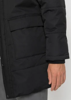 Parka d’hiver à doublure peluche et capuche amovible