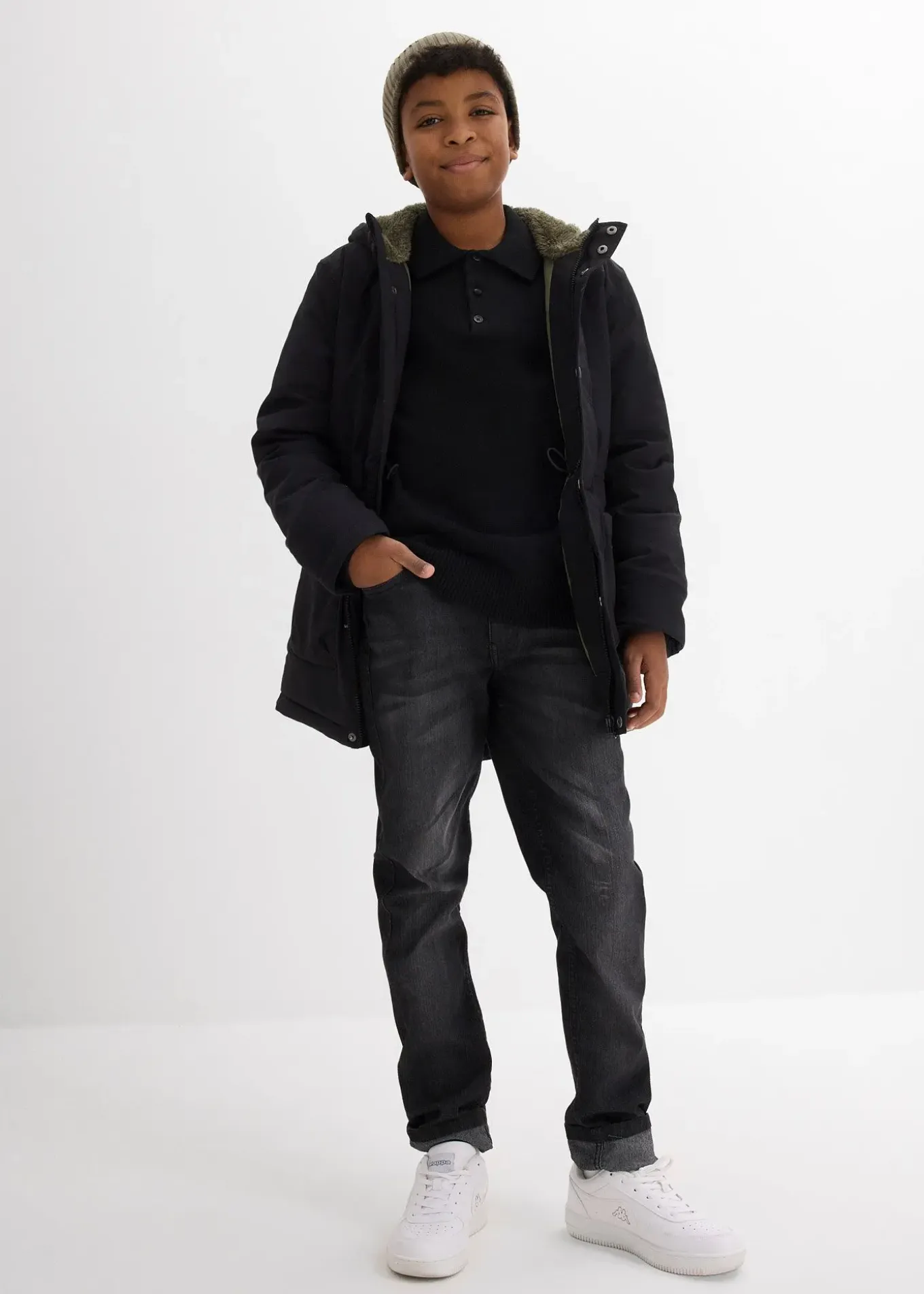 Parka d’hiver déperlante, chaudement doublée