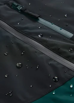 Parka d’hiver imperméable à capuche, style color block