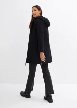 Parka d’hiver rembourrée à capuche doublée sherpa