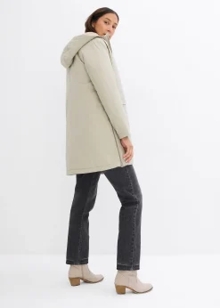 Parka d’hiver rembourrée à capuche doublée sherpa