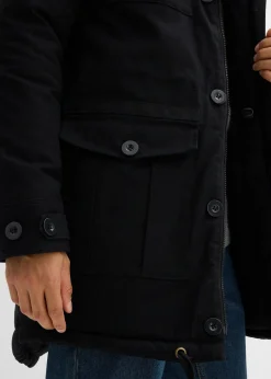 Parka d’hiver style militaire à doublure sherpa douce