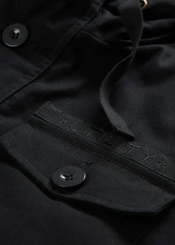 Parka d’hiver style militaire à doublure sherpa douce