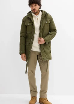 Parka d’hiver style militaire à doublure sherpa douce