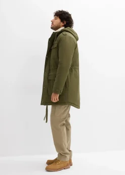 Parka d’hiver style militaire à doublure sherpa douce