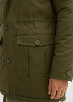 Parka d’hiver style militaire à doublure sherpa douce