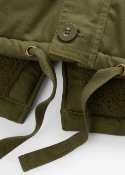 Parka d’hiver style militaire à doublure sherpa douce