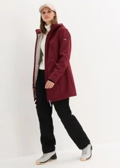 Parka déperlante en softshell avec doublure polaire douillette