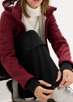 Parka déperlante en softshell avec doublure polaire douillette