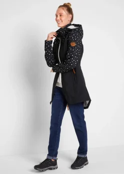 Parka en softshell technique avec doublure polaire douillette