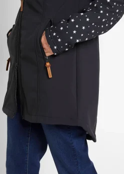 Parka en softshell technique avec doublure polaire douillette