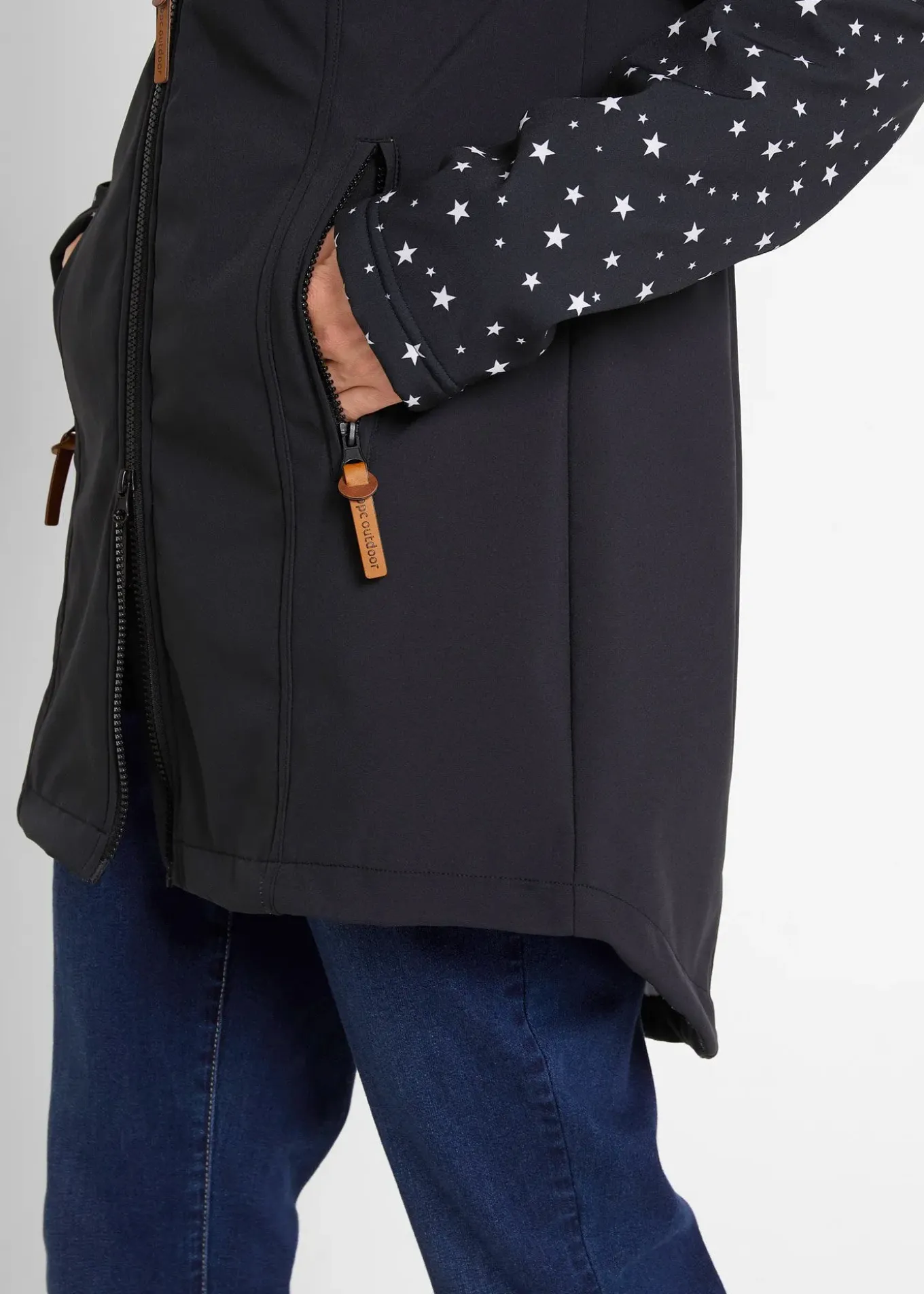 Parka en softshell technique avec doublure polaire douillette