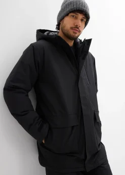 Parka imperméable en matière technique avec doublure matelassée