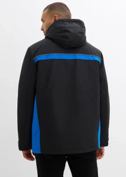 Parka imperméable en matière technique à capuche amovible