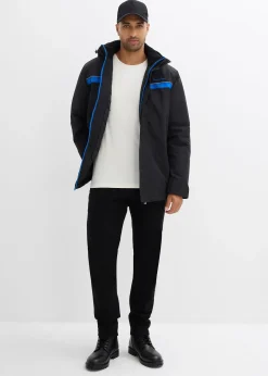 Parka imperméable en matière technique à capuche amovible