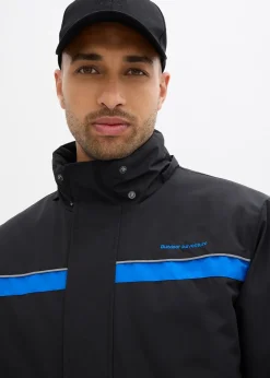 Parka imperméable en matière technique à capuche amovible