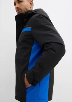 Parka imperméable en matière technique à capuche amovible