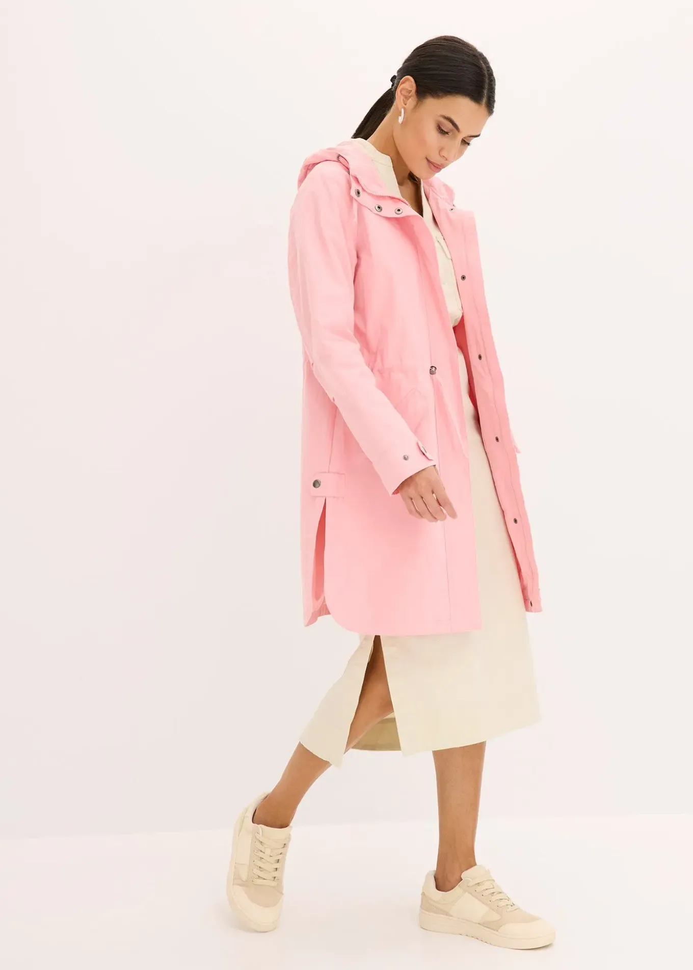 Parka longue à capuche