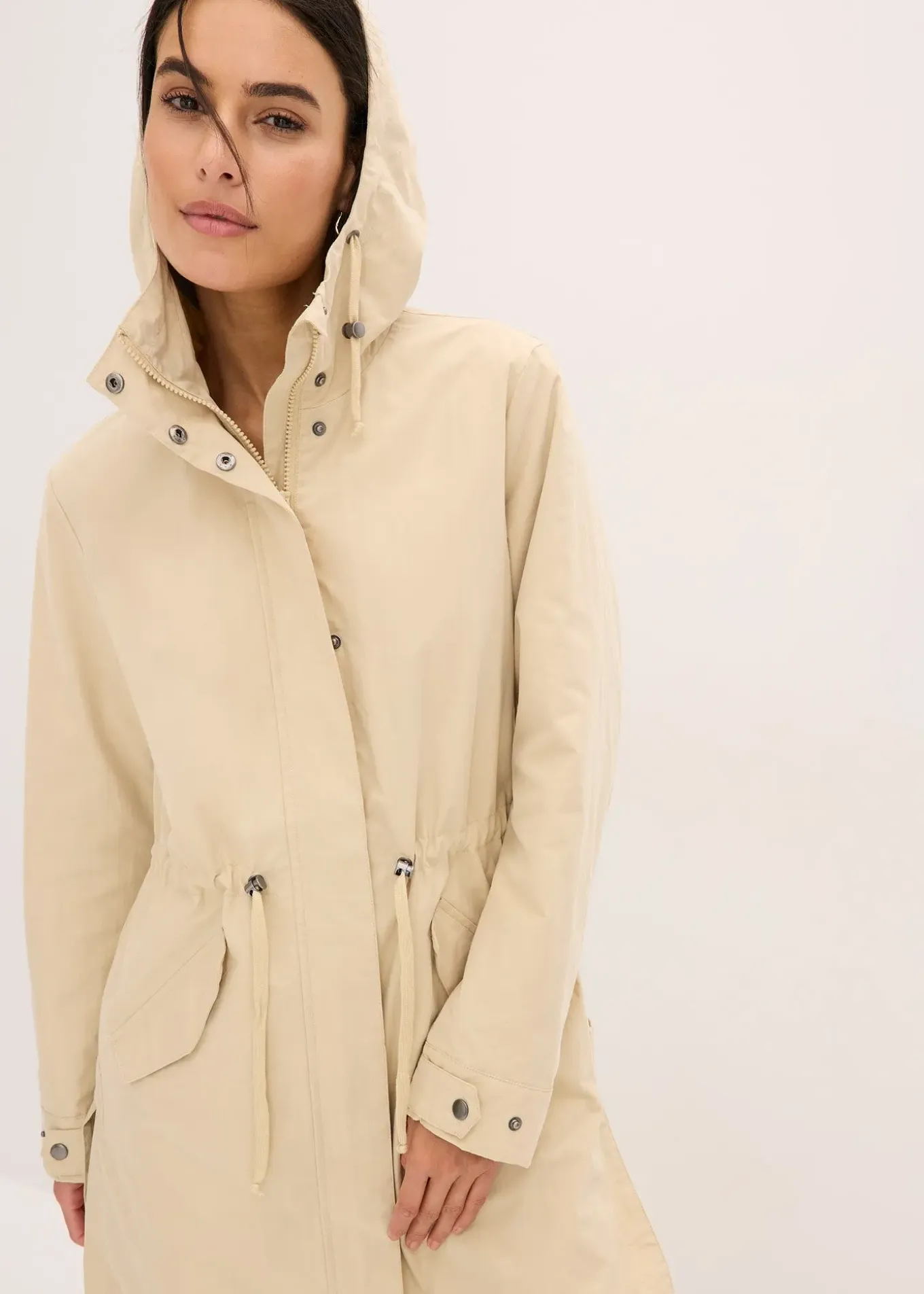 Parka longue à capuche