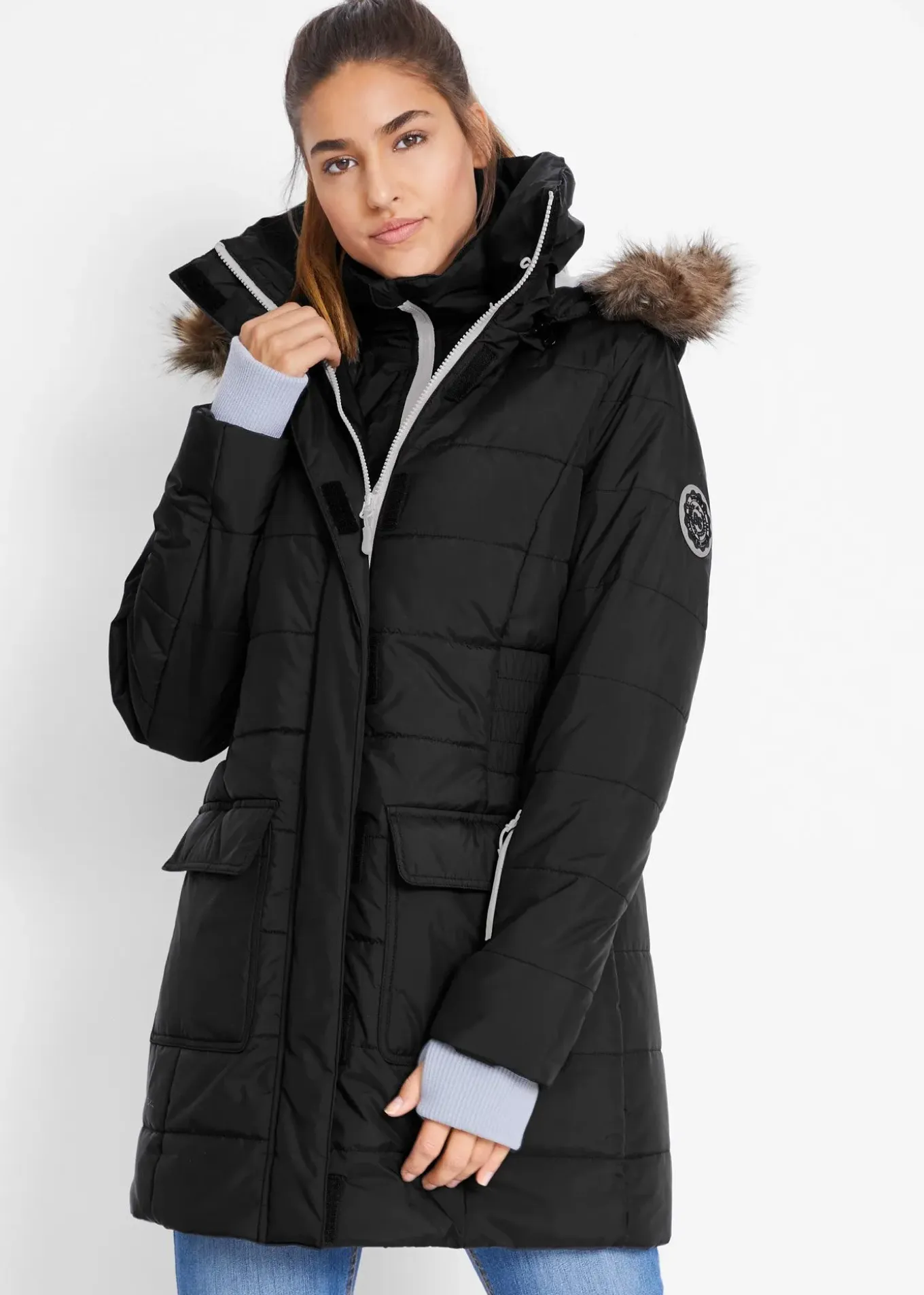 Parka longue style 2-en-1, matelassée et déperlante