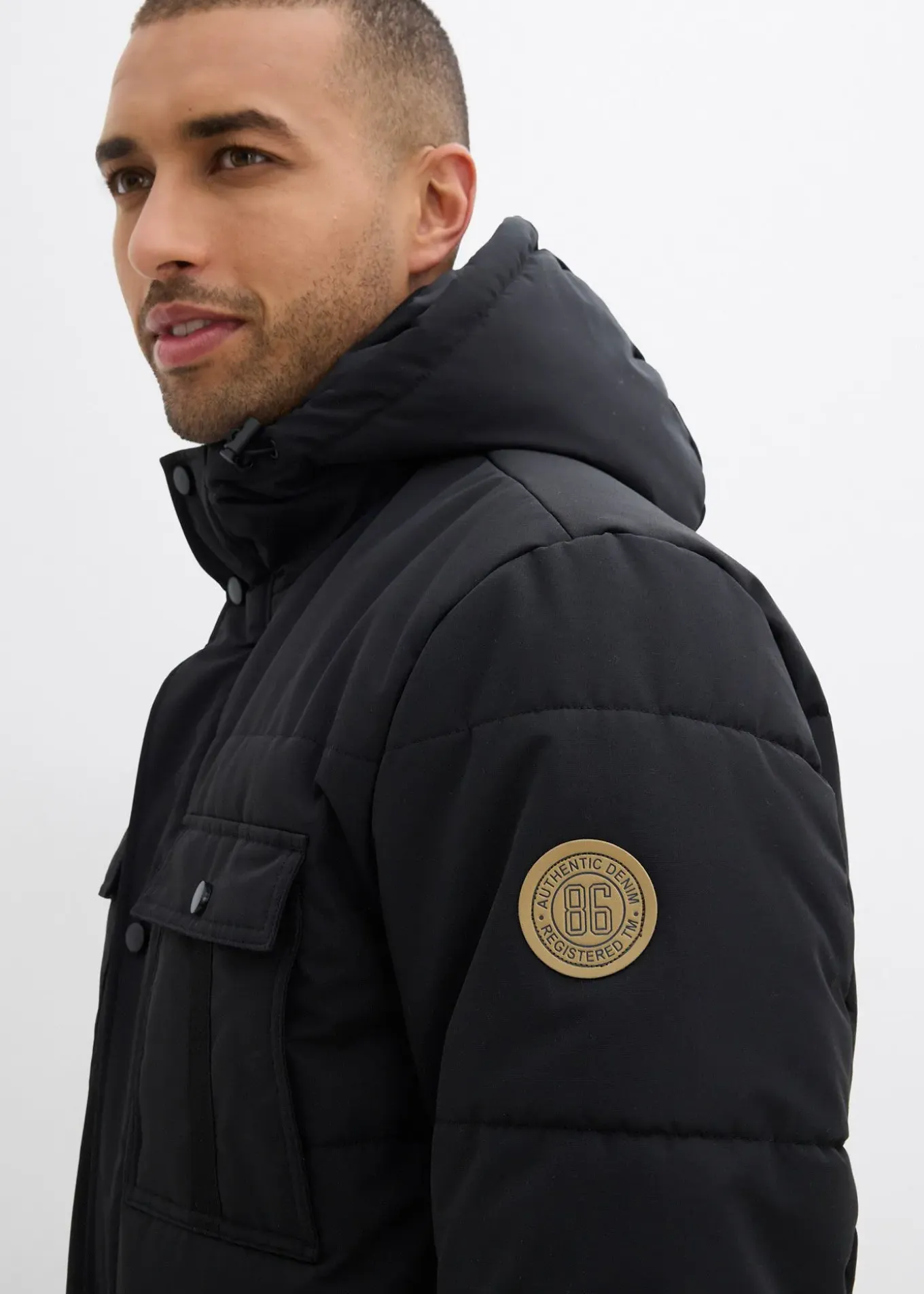 Parka matelassée et déperlante avec poches