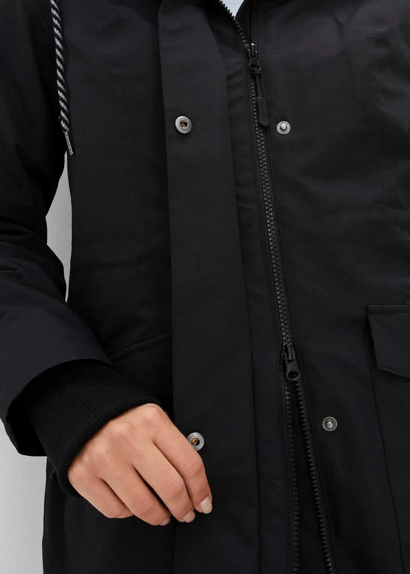 Parka mi-longue 3en1 avec poches pratiques