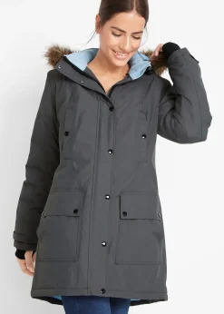 Parka outdoor imperméable et technique à capuche