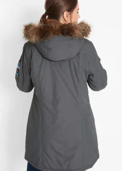 Parka outdoor imperméable et technique à capuche