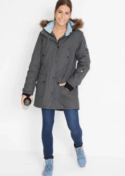 Parka outdoor imperméable et technique à capuche