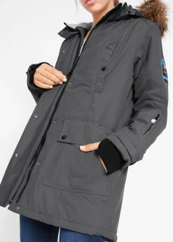 Parka outdoor imperméable et technique à capuche