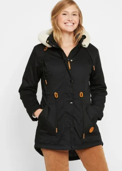 Parka rembourrée avec bordure sherpa