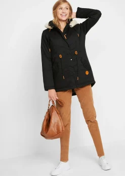 Parka rembourrée avec bordure sherpa