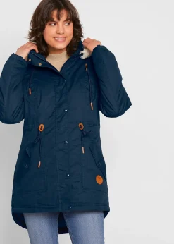 Parka rembourrée avec bordure sherpa