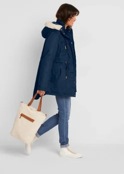 Parka rembourrée avec bordure sherpa