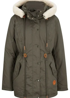 Parka rembourrée avec bordure sherpa