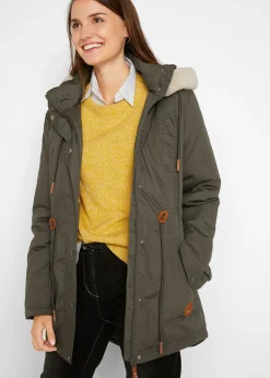 Parka rembourrée avec bordure sherpa