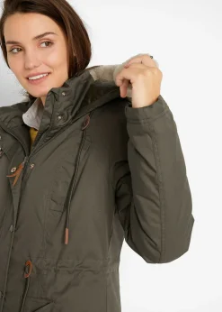 Parka rembourrée avec bordure sherpa
