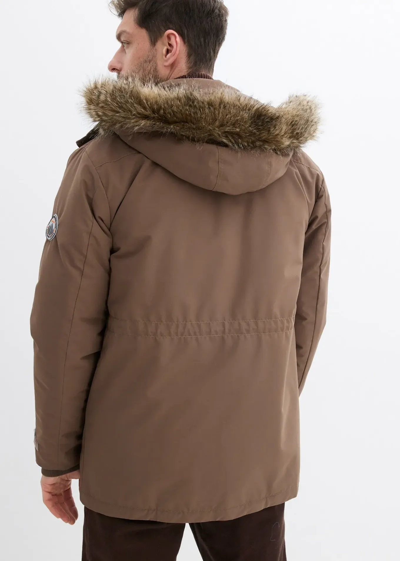 Parka rembourrée avec doublure polaire et capuche amovible