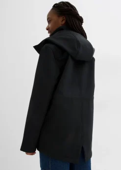 Parka softshell à capuche amovible, imperméable