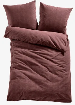 Parure de lit aspect lin