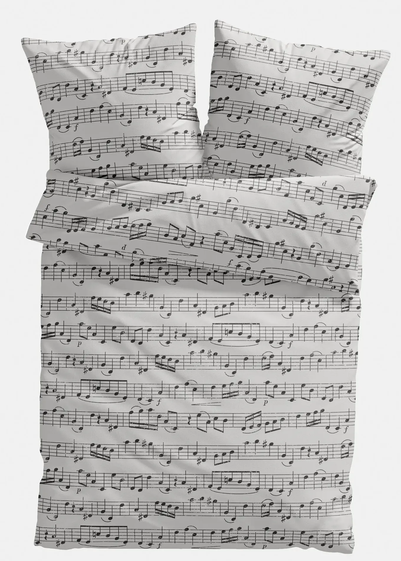 Parure de lit avec notes de musique