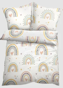 Parure de lit enfant avec arcs-en-ciel