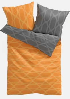 Parure de lit réversible en coton mélangé