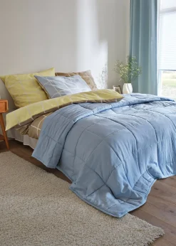 Parure de lit réversible en coton mélangé